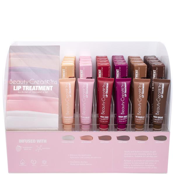 BEAUTY CREATIONS LIP TREATMENT SET WITH ACRYLIC DISPLAY