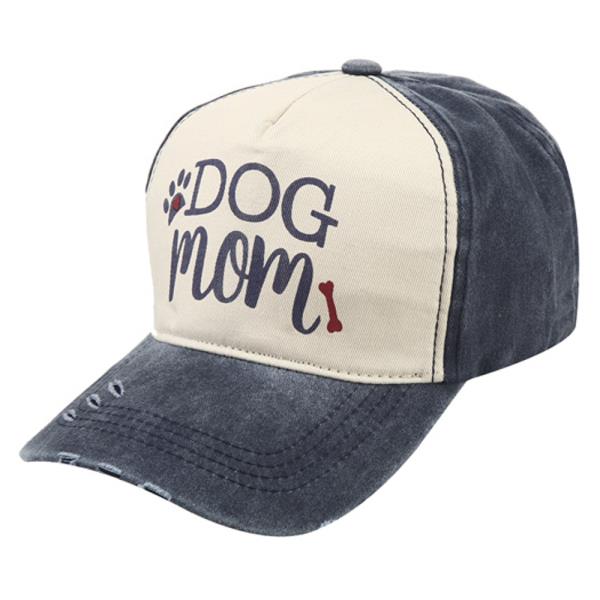 DOG MOM TWO TONED TRUCKER HAT CAP