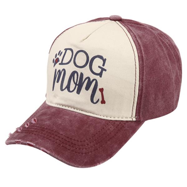 DOG MOM TWO TONED TRUCKER HAT CAP