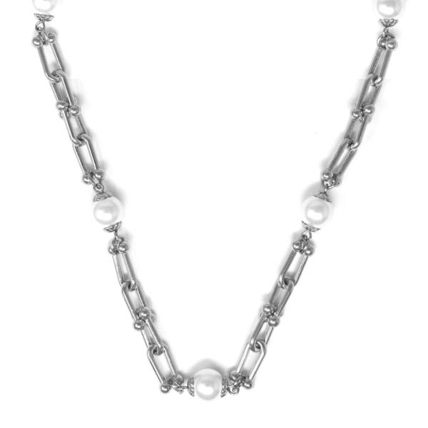 PEARL BEADS U CHAIN NECKLACE