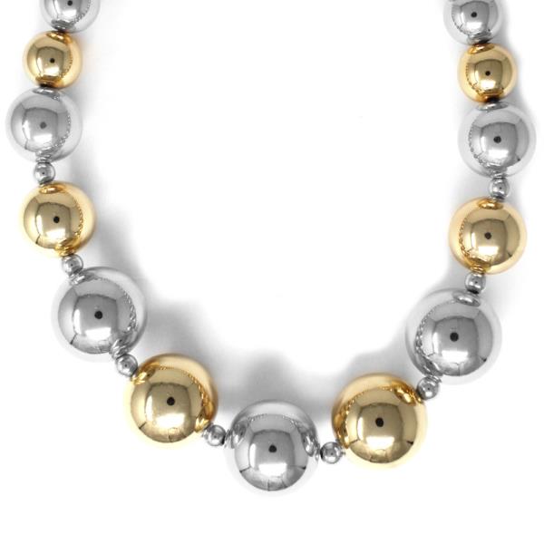 GRADUATED ROUND CCB CHAIN NECKLACE