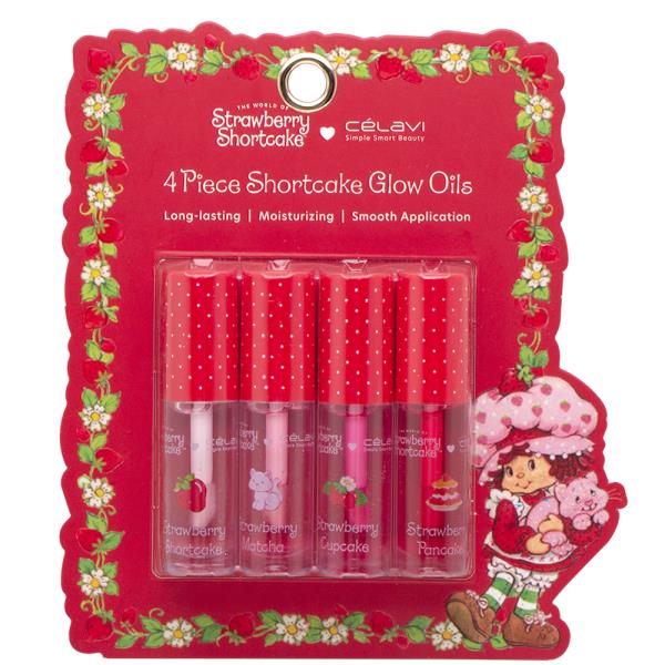 CELAVI STRAWBERRY SHORTCAKE 4 PIECE SHORTCAKE GLOW OILS