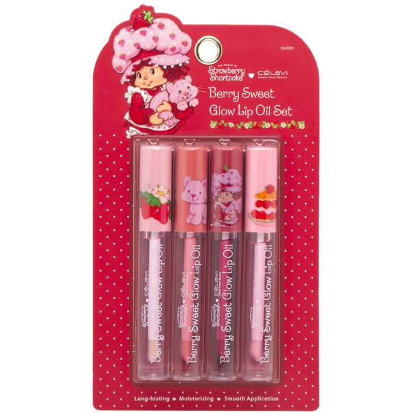 CELAVI STRAWBERRY SHORTCAKE BERRY SWEET GLOW LIP OIL SET