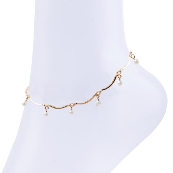 PEARL CURVE CHAIN ANKLET