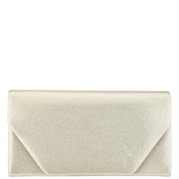 TEXTURED FLAP CLUTCH BAG