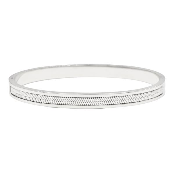 METAL HINGED BANGLE BRACELET