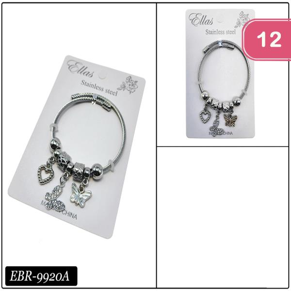 MULTI CHARM BANGLE BRACELET (12 UNITS)