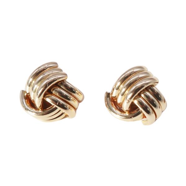 KNOT METAL STUD EARRING