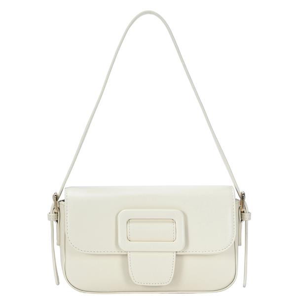 SMOOTH FLAP SHOULDER BAG