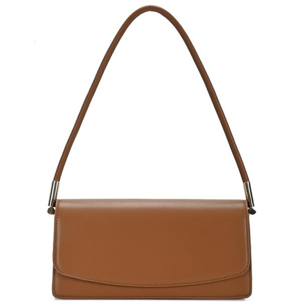 PLAIN SMOOTH SHOULDER BAG