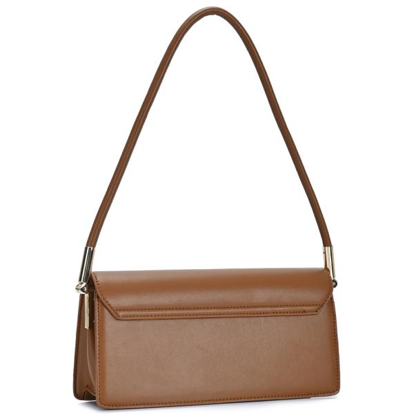 PLAIN SMOOTH SHOULDER BAG