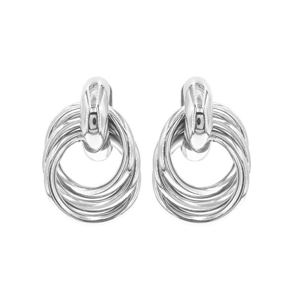 GEOMETRIC KNOT POST EARRING