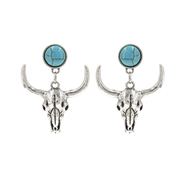 BULL HEAD TQ EARRING