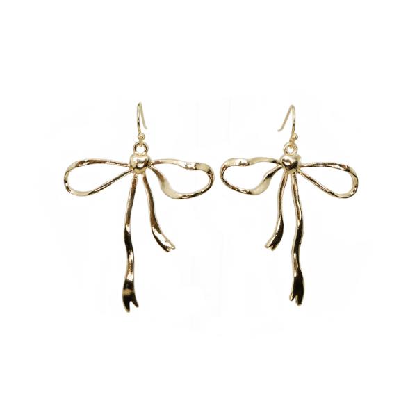 BOW FISH HOOK EARRING