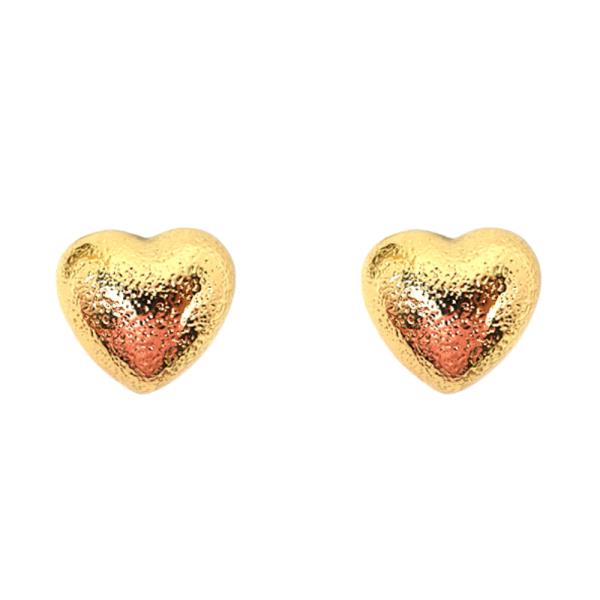 HEART SHAPE METAL EARRING