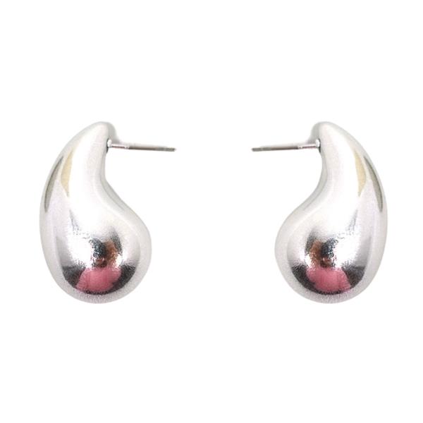 TEARDROP DOME METAL EARRING