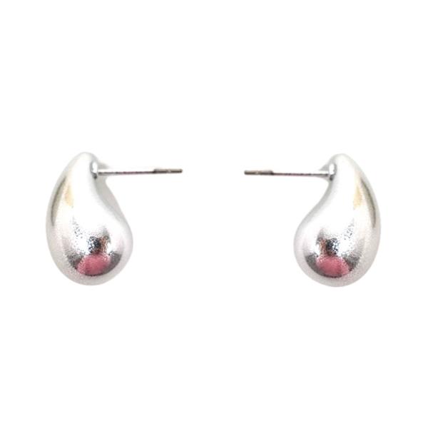 TEARDROP DOME METAL EARRING