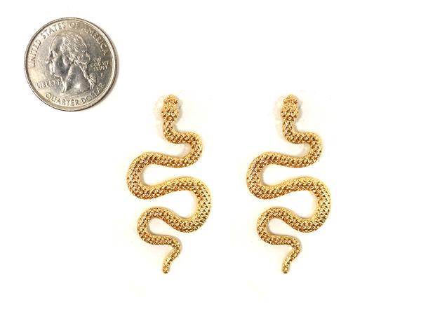 SNAKE METAL EARRING