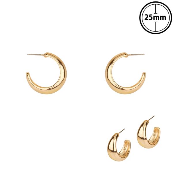 METAL HOOP EARRING