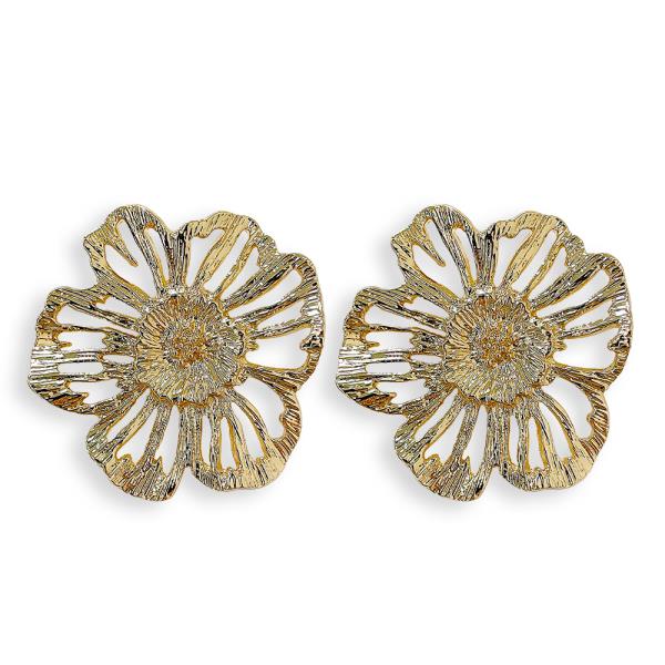 FLOWER METAL EARRING