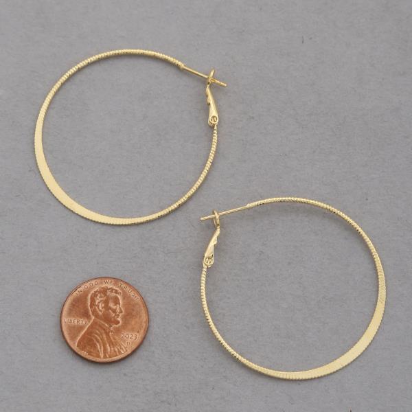 SODAJO HOOP GOLD DIPPED EARRING