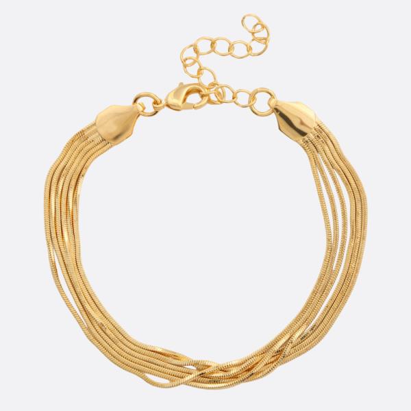 SODAJO METAL LAYERED GOLD DIPPED BRACELET