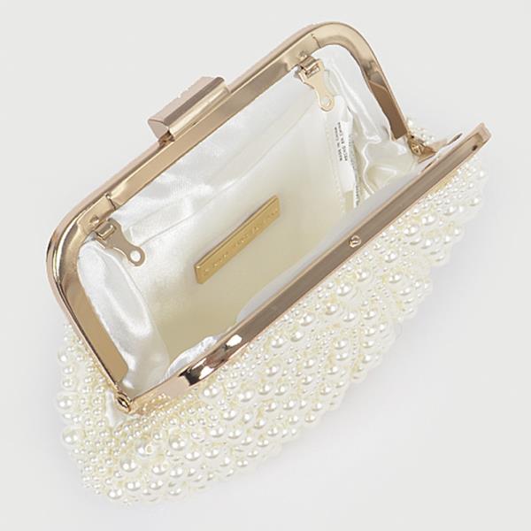 HANDMADE PEARL CLUTCH BAG