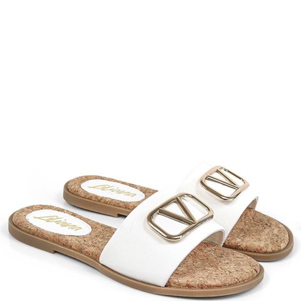 V LOGO BAND SLIDE 12 PAIRS