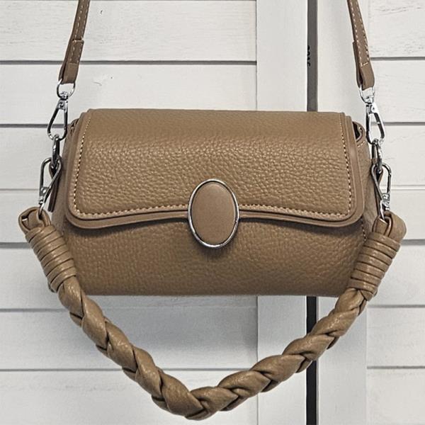 TEXTURED HANDLE CROSSBODY BAG