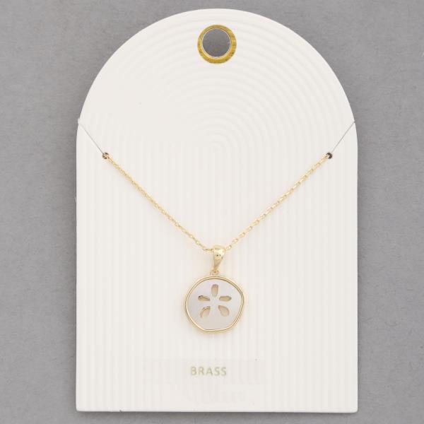 SAND DOLLAR PENDANT NECKLACE