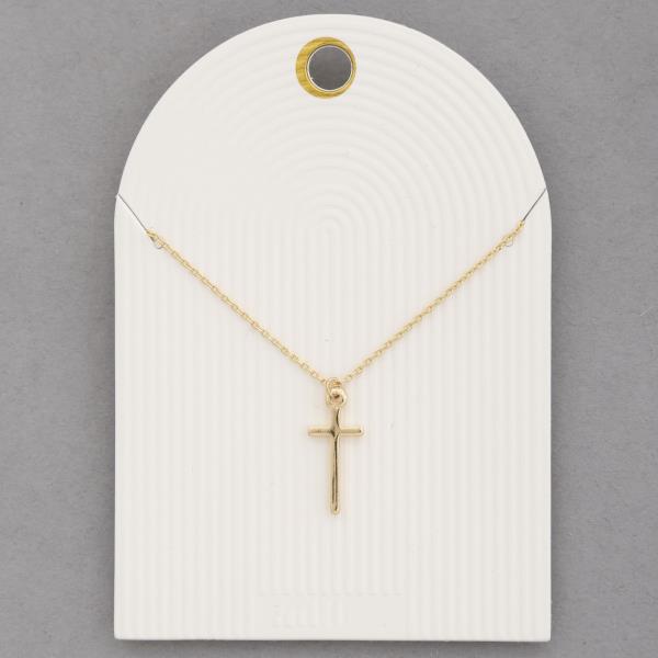 CROSS METAL NECKLACE