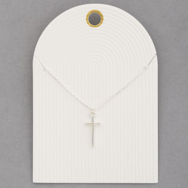 CROSS METAL NECKLACE