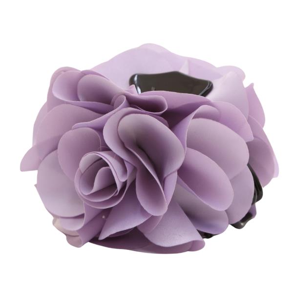 FLOWER RUFFLE CLAW HAIR CLIP