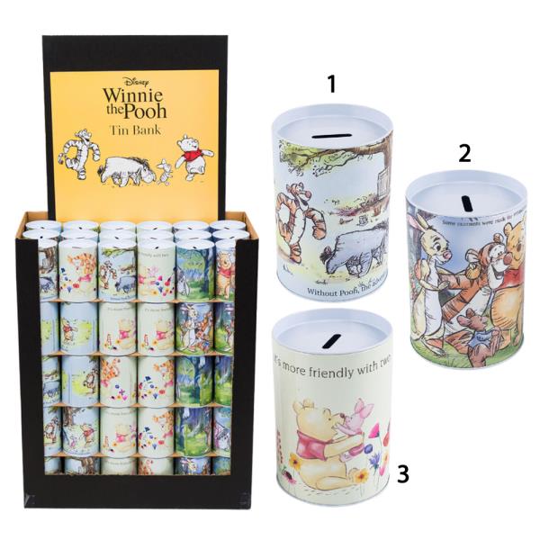 DISNEY WINNIE THE POOH TIN SAVINGS BANK