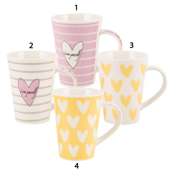 HEARTS CONICAL MUG