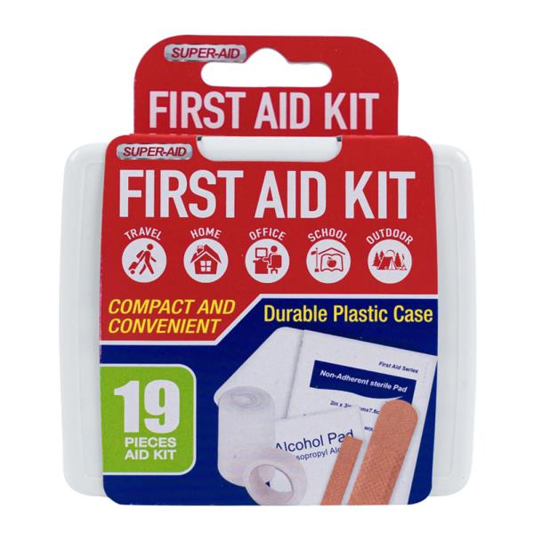 SUPER AID 19PC FIRST AID KIT