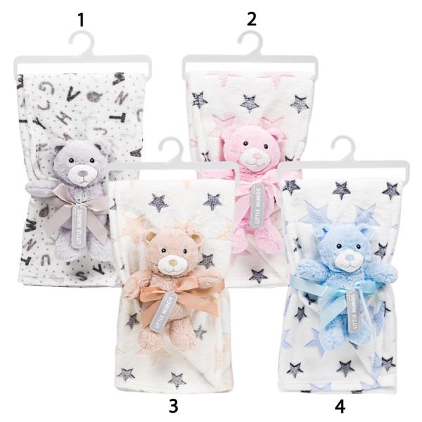 LITTLE MIMOS BABY BLANKET WITH PLUSH