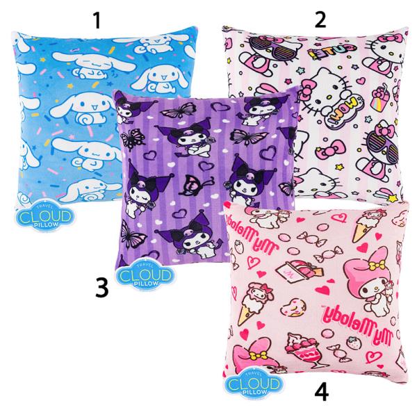 HELLO KITTY CHARACTERS TRAVEL CLOUD PILLOW