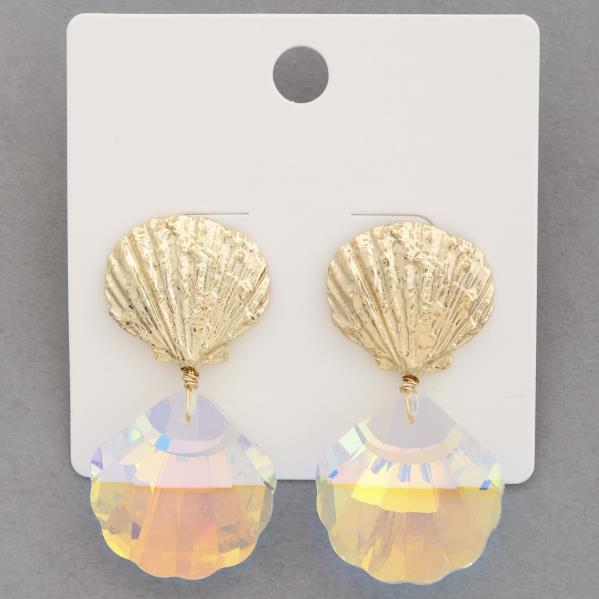 SEASHELL LINK DANGLE EARRING