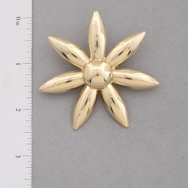 FLOWER SHAPE METAL EARRING