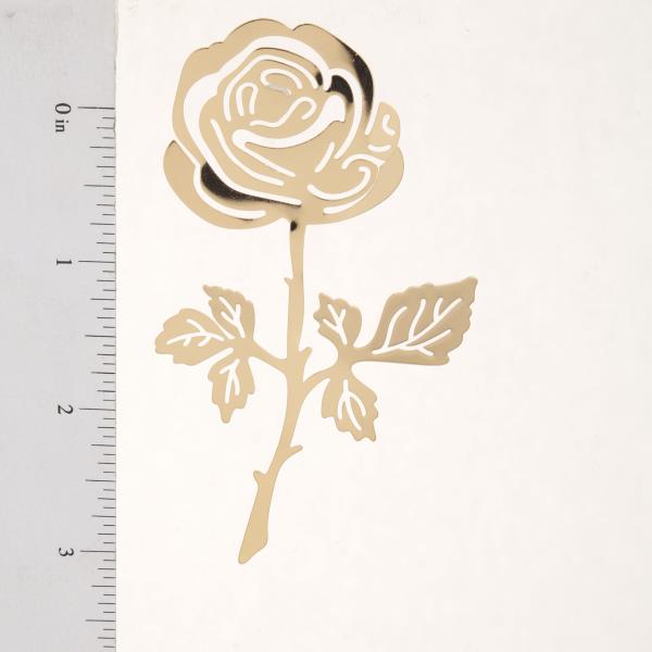 ROSE SHAPE METAL EARRING