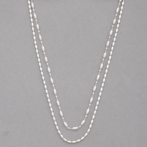 BEADED LAYERED NECKLACE