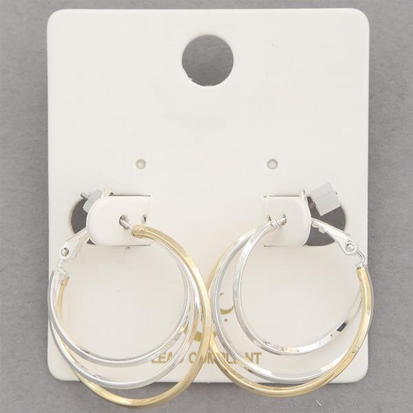 TRIPLE C HOOP EARRING