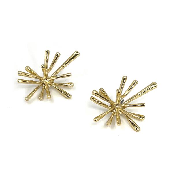 STARBURST METAL POST EARRING