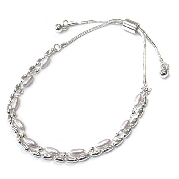 METAL PEARL ADJUSTABLE BRACELET