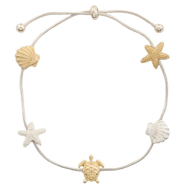 SEA LIFE THREAD ADJUSTABLE BRACELET