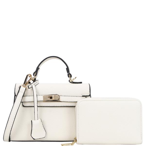 2IN1 CHIC HANDLE SATCHEL W WALLET SET