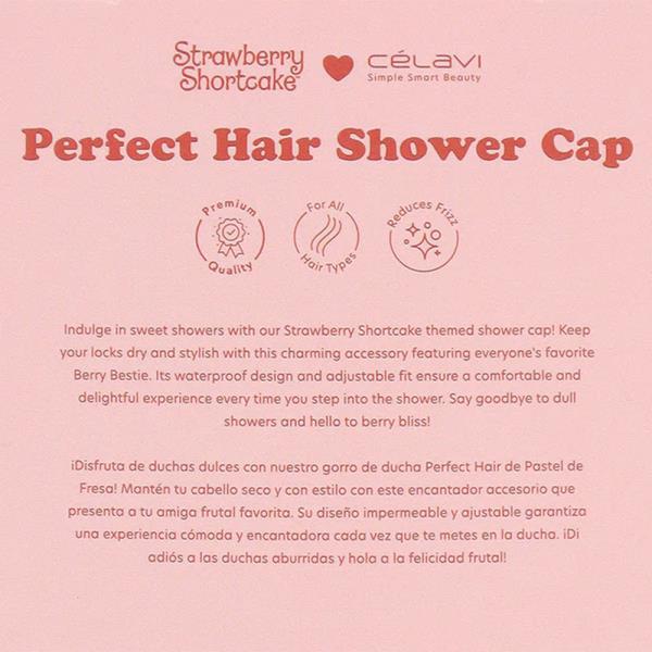 CELAVI 2PC STRAWBERRY SHORTCAKE SHOWER CAP