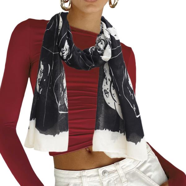 ROSE SKINNY OBLONG SCARF