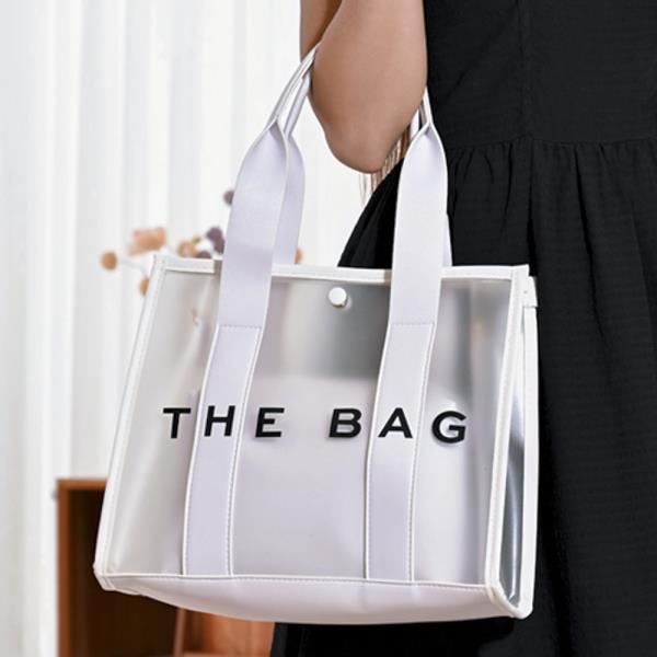 CLEAR COLOR EDGE TOTE BAG